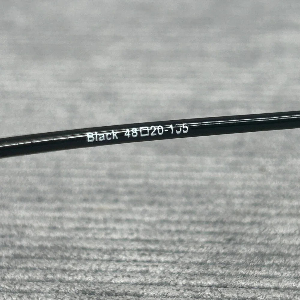 Calliope Collection Uma Black Oval Metal Y2k Eyeglass Frames 48-20-135